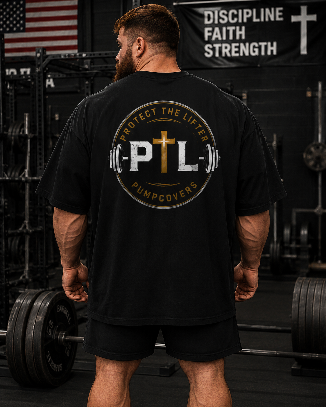 PTL 'Protect The Lifter' Gym T-Shirt — Faith & Fitness Pumpcover