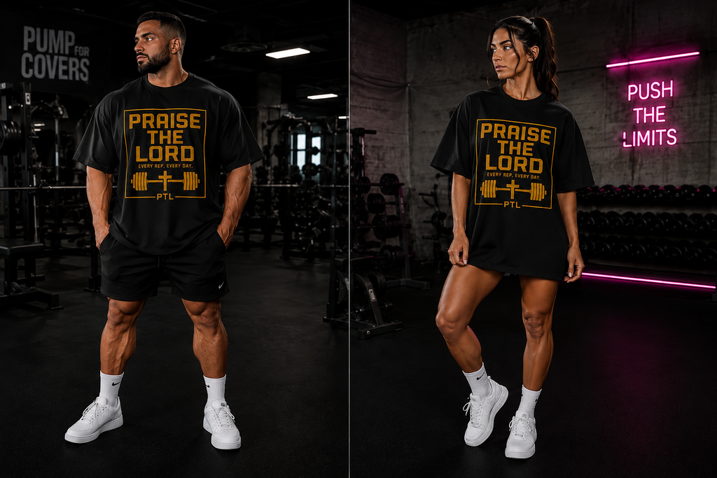 Praise The Lord Workout T‑Shirt — Faith & Fitness Graphic Tee