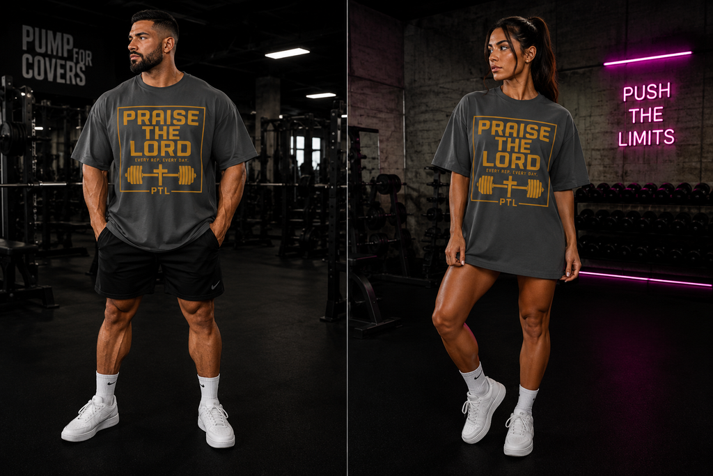 Praise The Lord Workout T‑Shirt — Faith & Fitness Graphic Tee