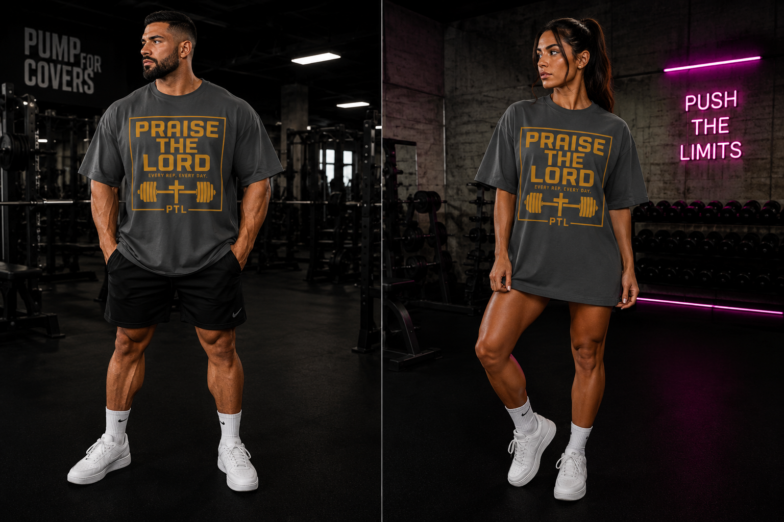 Praise The Lord Workout T‑Shirt — Faith & Fitness Graphic Tee