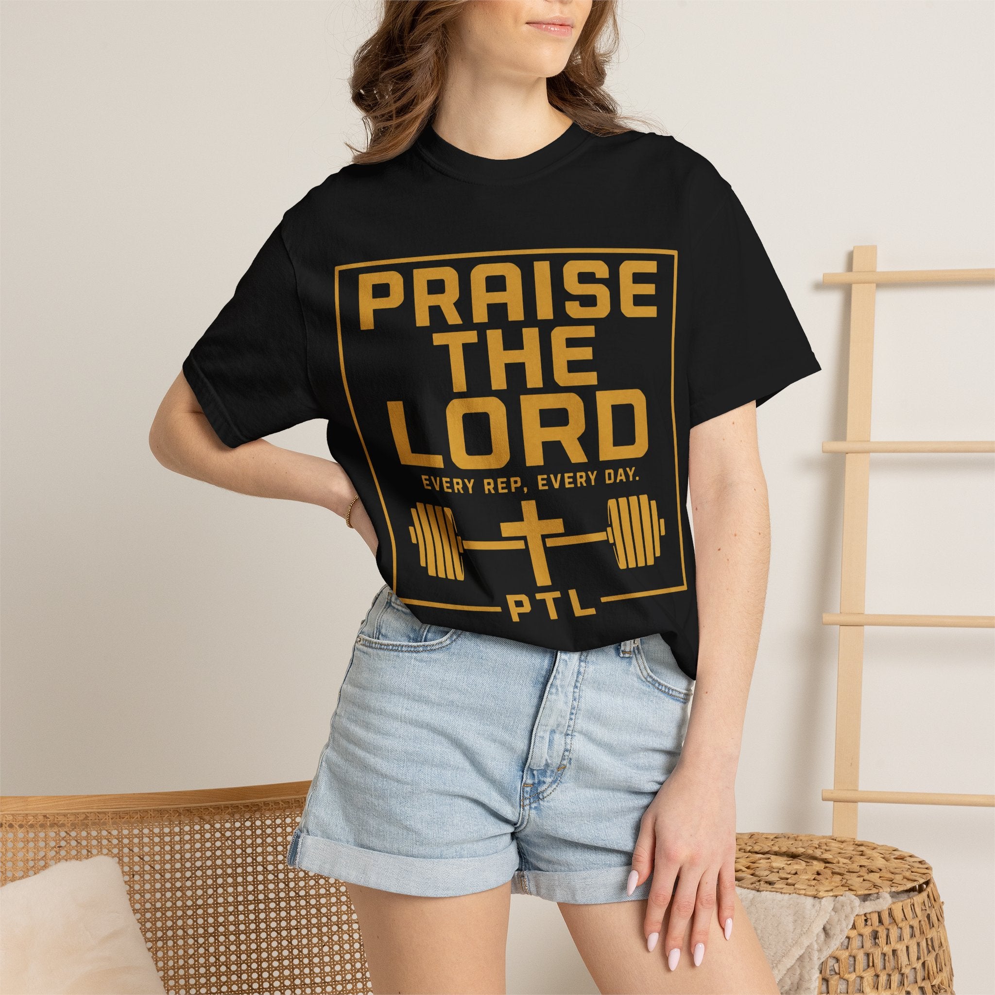 Praise The Lord Workout T‑Shirt — Faith & Fitness Graphic Tee